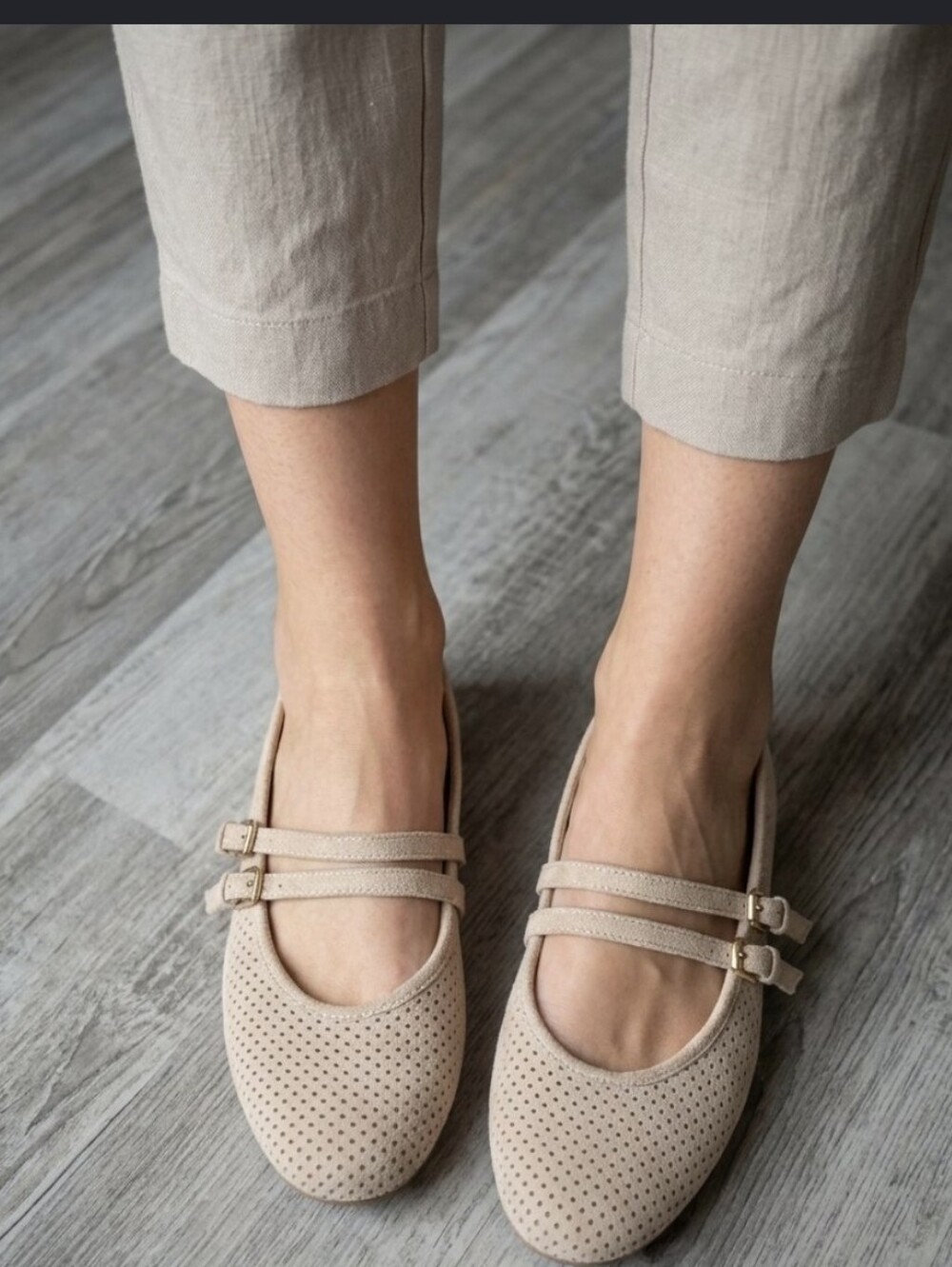 DV | Women’s Nude Double-Strap Ballet Flats